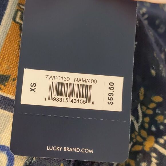 LUCKY brand top floral size xs - Picture 3 of 4